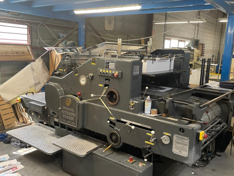 SBD 64x90 HEIDELBERG CYLINDER – Die Cutting Press